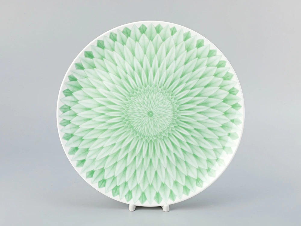 Императорский фарфоровый завод Блюдо круглое 310 мм форма Восточная рисунок Aloha Lagoon, арт. 80.40051.00.1