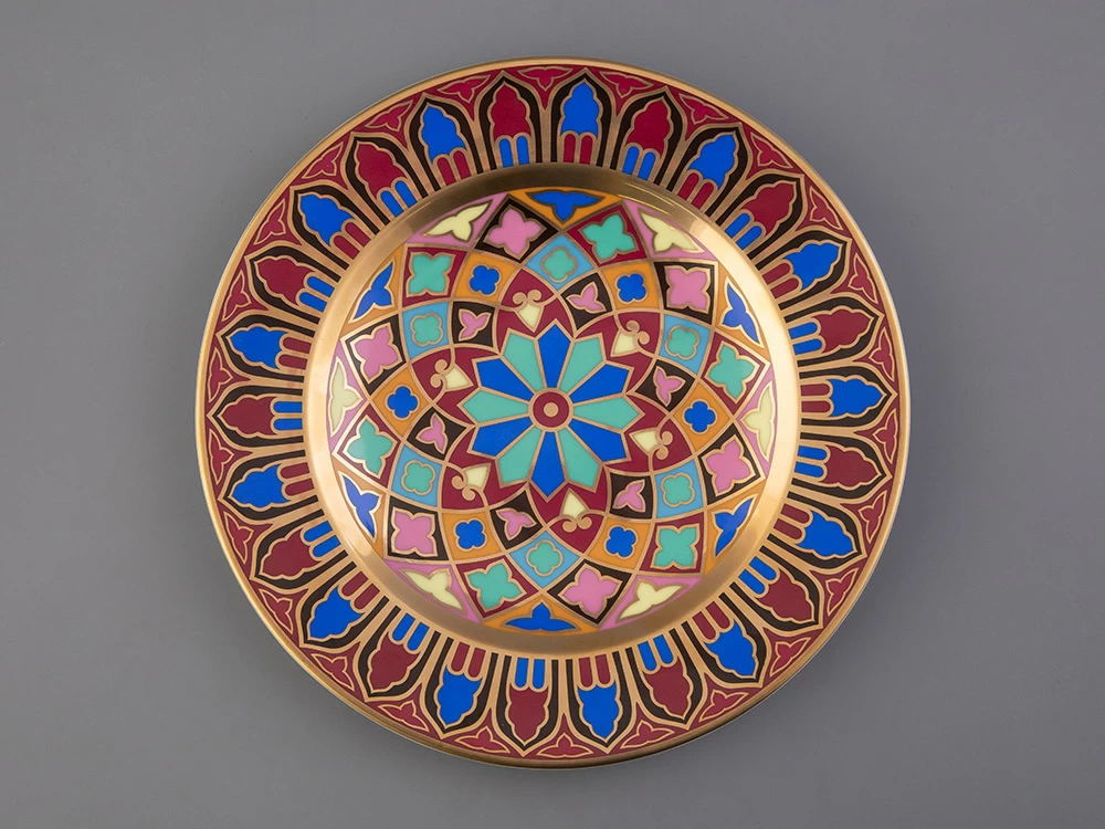 Тарелка декоративная 270 мм Европейская, в подарочной упаковке, рисунок Готическая 8 арт. 81.25629.00.1