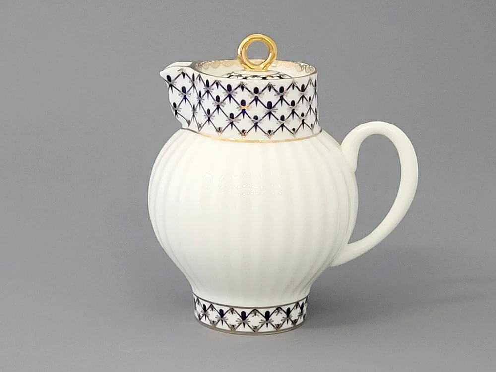 Сливочник форма Волна рисунок Кобальтовая сетка 270 мл, арт.  80.06536.00.1