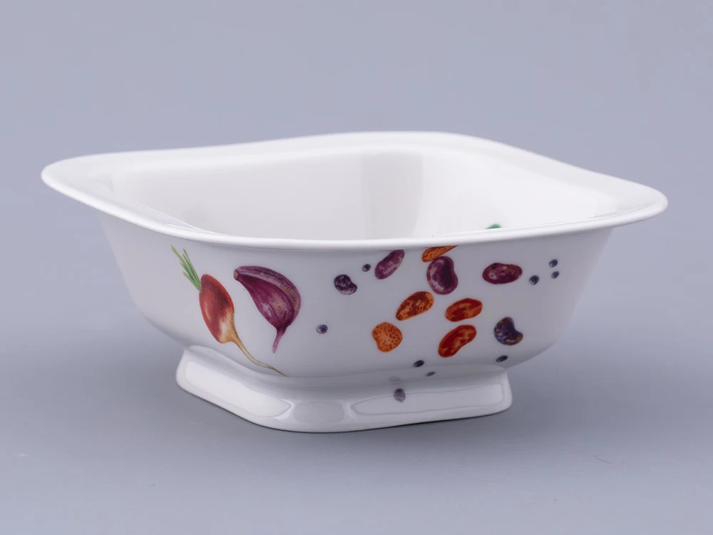 Салатник форма Молодежная однопорционный квадратный рисунок Мамина Дача, арт. 80.48021.00.1