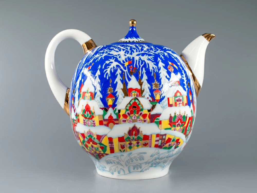 Чайник доливной Новгородский Зимняя сказка 2450 мл арт. 80.07342.00.1