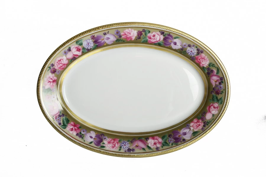 Блюдо овальное 360 мм форма Европейская рисунок Воспоминание арт. 80.58178.00.1