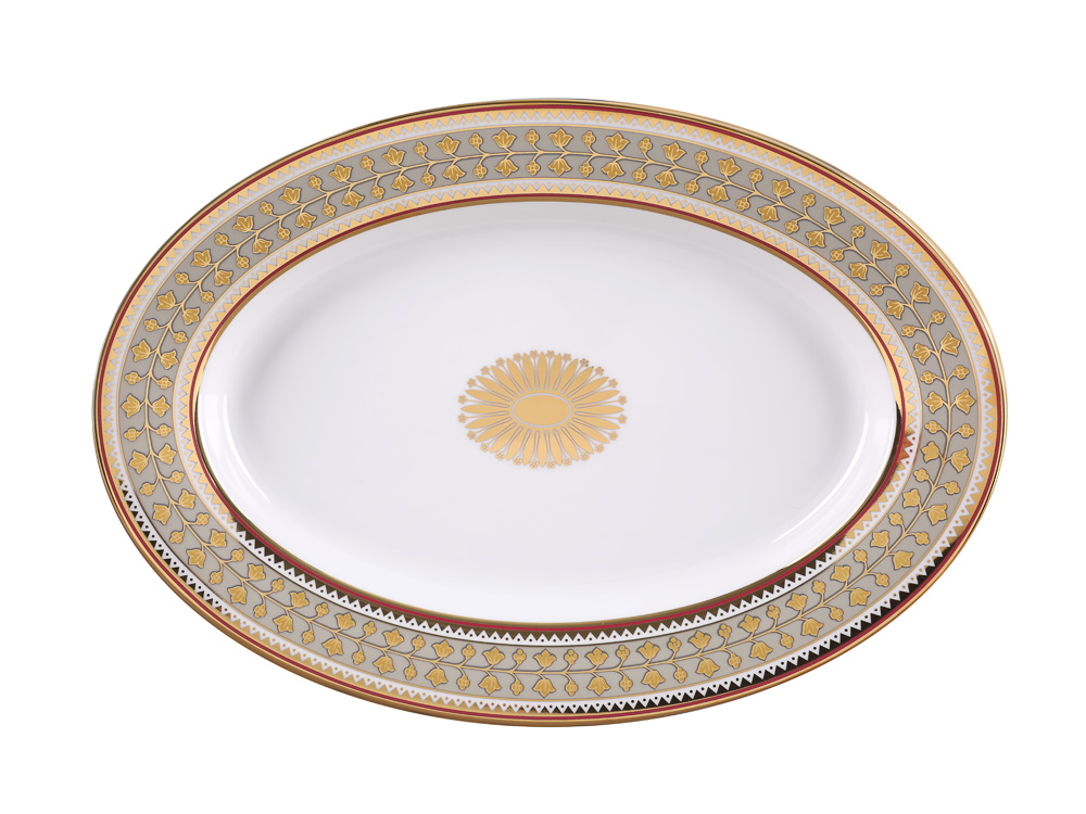 Блюдо овальное 360 мм форма Европейская 2 рисунок Бельведер арт. 80.96535.00.1
