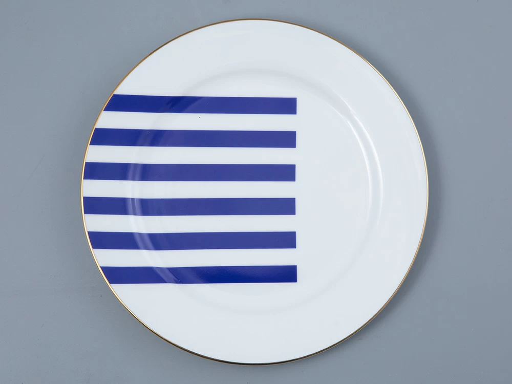 Тарелка плоская 200 мм Стандартная-2 рисунок Да и нет Синий арт. 80.44734.00.1