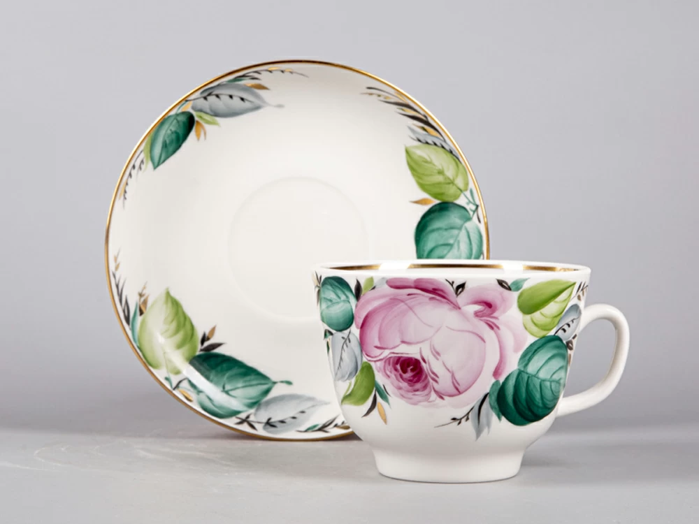 Чашка с блюдцем чайная 350 мл форма Подарочная рисунок Любовь арт. 81.10954.00.1