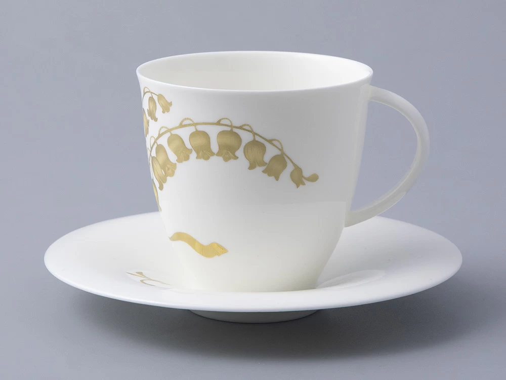 Чашка с блюдцем форма Оливия рисунок Нежный ландыш, арт. 81.31432.00.1