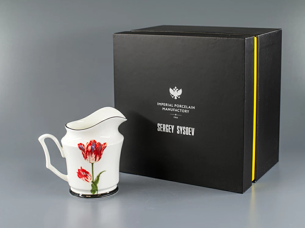 Императорский фарфоровый завод Подарочный набор сливочник 120 мл., форма Юлия рисунок Волшебный сад, арт. 81.30909.00.1