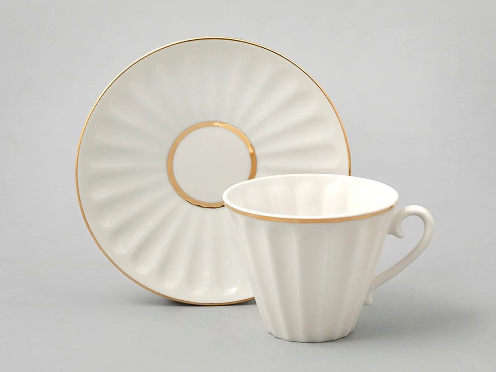 Чашка с блюдцем чайная 235 мл форма Лучистая рисунок Белоснежка арт. 81.14514.00.1