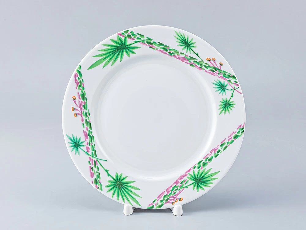 Тарелка мелкая 215 мм форма Европейская - 2 рисунок Джангл, арт. 80.99834.00.1