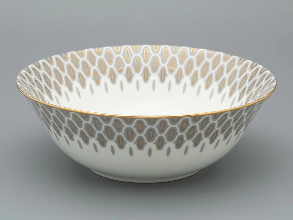 Салатник 240 мм форма, рисунок Саламандра Грей, арт 80.04752.00.1