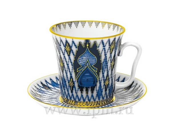 Бокал с блюдцем форма Ленинградский рисунок Кижи 360 мл арт. 81.10496.00.1