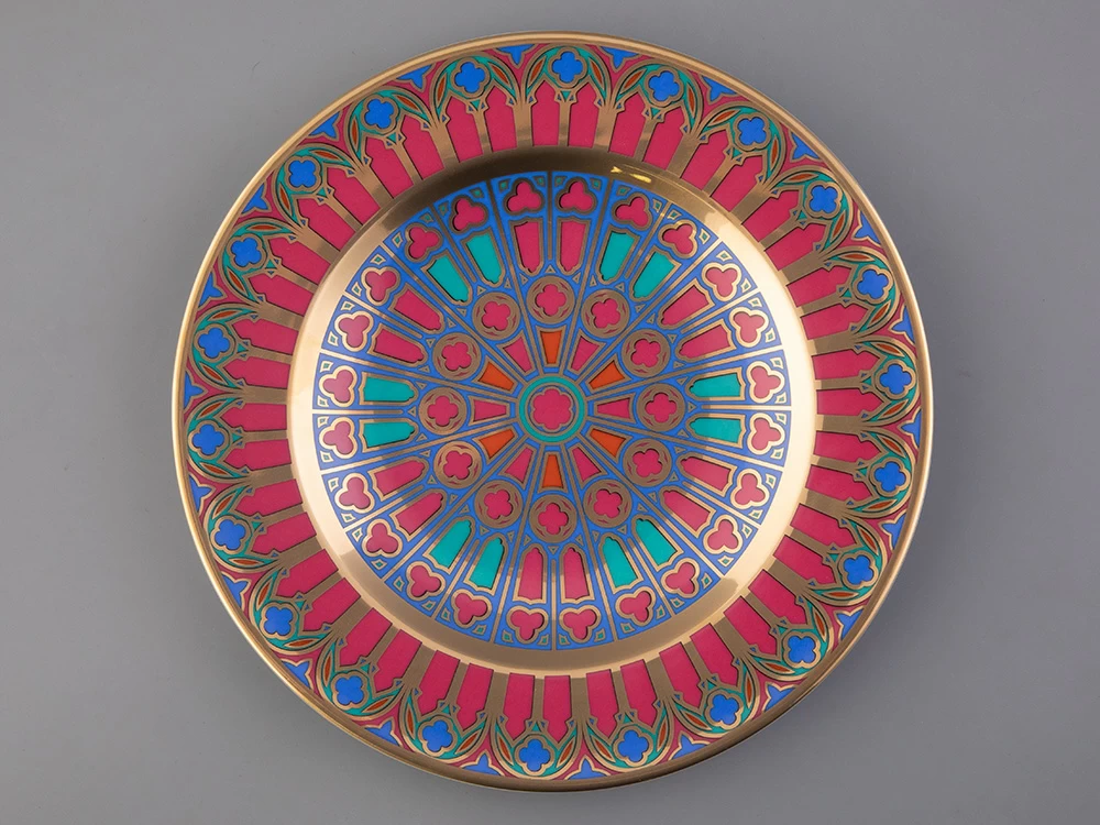 Тарелка декоративная 270 мм Европейская, в подарочной упаковке, рисунок Готическая 5 арт. 81.27132.00.1