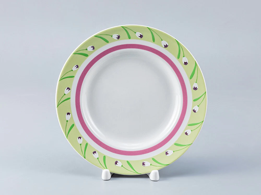 Тарелка мелкая 180 форма Гладкая рисунок Весенний бриз арт.80.98406.00.1