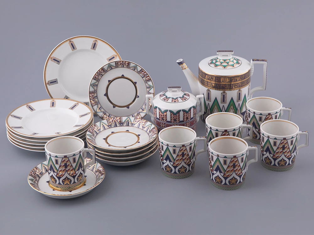 Сервиз чайный на 6 персон 20 предметов, форма Гербовая, рисунок Великая Русь, арт. 81.31998.00.1