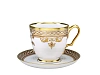 Императорский фарфоровый завод Чашка с блюдцем чайная 360 мл форма Александр III рисунок Рококо арт. 81.24941.00.1