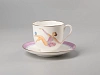 Чашка с блюдцем кофейная 180 мл форма Ландыш рисунок Мяч арт. 81.31097.00.1