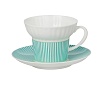 Чашка с блюдцем Волна, Геометрия 3 Home, 155мл арт. 81.28606.00.1