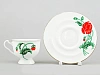 Чашка с блюдцем чайная форма Айседора рисунок Огонек 250 мл арт. 81.19359.00.1