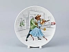 Тарелка декоративная 195 форма Эллипс рисунок Быки-стиляги'Бродвей', арт. 80.35705.00.1