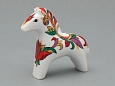 Скульптура форма Лошадь рисунок Красная арт 82.04520.00.1