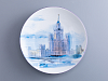 Тарелка декоративная 195 мм, форма Эллипс, рисунок Сталинская Москва, арт. 80.09159.00.1