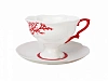 Чашка с блюдцем чайная 220 мл форма Наташа рисунок Коралл арт. 81.17717.00.1