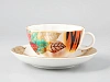 Чашка с блюдцем форма Тюльпан рисунок Пуансеттия, арт. 81.29643.00.1