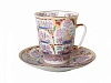 Чашка с блюдцем кофейная 165 мл форма Майская рисунок Нежные пейзажи арт. 81.10504.00.1