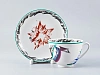 Императорский фарфоровый завод Чашка с блюдцем чайная форма Весенняя рисунок Серп, молот и шестерня, арт. 81.27947.00.1