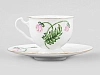 Императорский фарфоровый завод Чашка с блюдцем чайная форма Айседора рисунок Пионовидный 250 мл арт. 81.19344.00.1