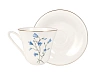 Императорский фарфоровый завод Чашка с блюдцем чайная форма Сад рисунок Колокольчик арт. 81.26757.00.1