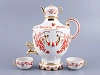 Императорский фарфоровый завод Прибор для вина трехпредметный Веселый самоварчик Русские мотивы арт. 81.10362.00.1