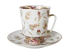 Чашка с блюдцем кофейная 165 мл., форма Майская, рисунок  Золотые веточки арт. 81.10376.00.1