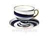 Чашка с блюдцем чайная форма Классическая рисунок Серпантин 360 мл арт. 81.14776.00.1